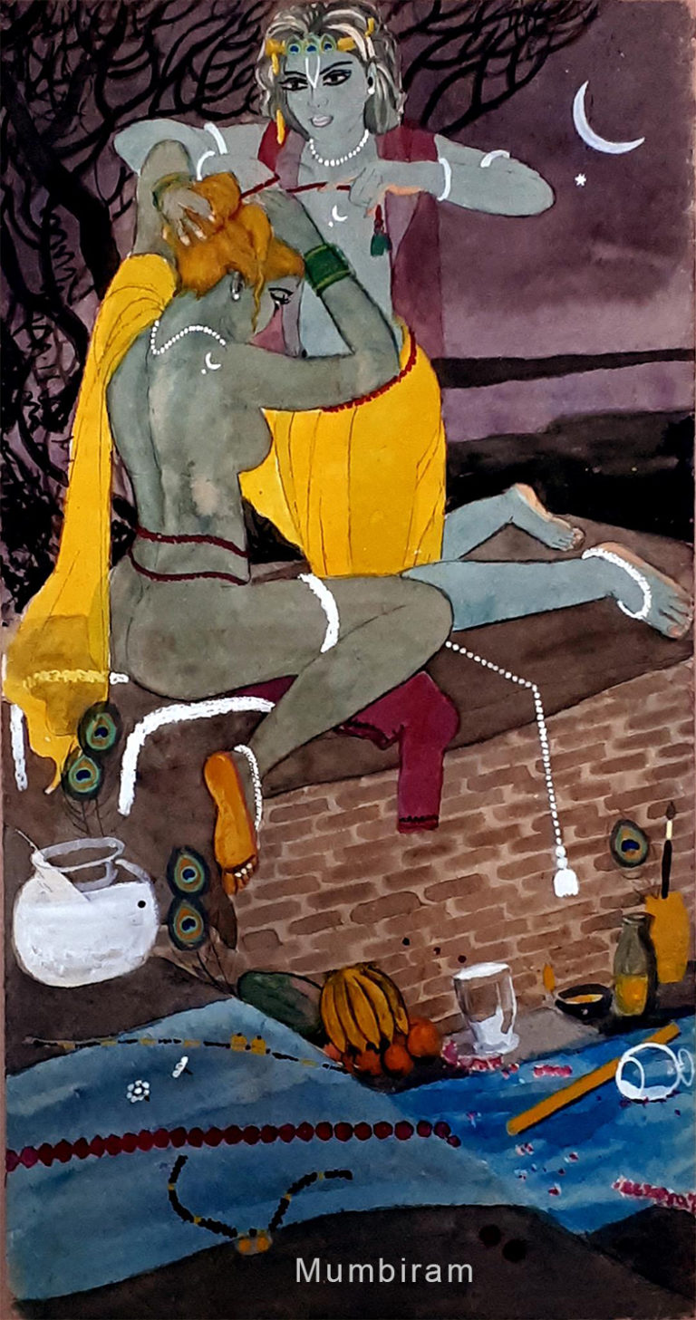 Read more about the article Let’s go home before it gets light, Watercolour, 1990, Mumbiram