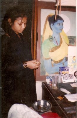 Abhisarika in Mumbiram’s Studio Abhisarika in Mumbiram's Studio