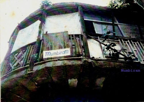 Facing North : the Gandharvadaman Board adorning the round balcony of Mumbiram´s legendary Mandai studio.