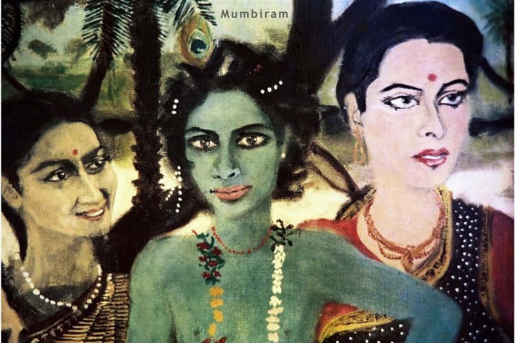 Forest Women, detail 7, Mumbiram Lord Krishna is also called 'Rasaraj' (Master of all Rasa).