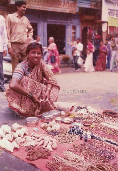 Lyutyabai's shop shows the full variety of paraphernalia on the home altar. Lyutyabai is Naurang's sister