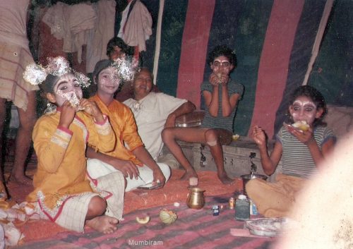 Photo of Swami Hargovindji’s Rasaleela boys at Kamala Kunja