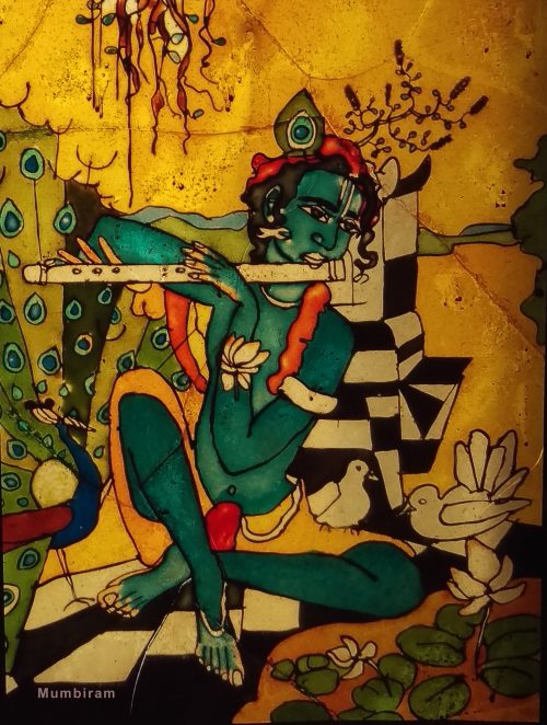 Iconic glass Krishna by Mumbiram
